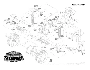 Traxxas Stampede 2WD Brushed (released 1994) 3606 RC Spare ...