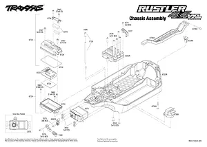 Traxxas Rustler 4WD VXL (No Battery) 67076-4 RC Spare Parts ...