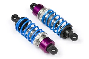 Traxxas 2.2/3.0" Off Road Tyres on Satin Chrome/Red Rims - Glued Wheels 2Pcs