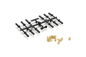 Traxxas 2.2/3.0" Off Road Tyres on Satin Chrome/Red Rims - Glued Wheels 2Pcs