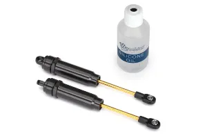Big Bore shocks (XX-long) (hard-anodized & PTFE-coated T6 aluminum) (assembled with TiN shafts) w/o springs (rear) (2)