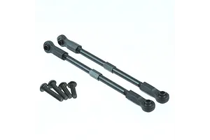 Traxxas 2.2/3.0" Off Road Tyres on Satin Chrome/Red Rims - Glued Wheels 2Pcs