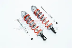 ALUMINUM FRONT ADJUSTABLE DAMPERS 110MM-10PC SET MAK110F - GREY SILVER