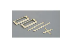Traxxas 2.2/3.0" Off Road Tyres on Satin Chrome/Red Rims - Glued Wheels 2Pcs