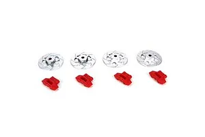 Camber links, front (TUBES charcoal gray-anodized, 7075-T6 aluminum, stronger than titanium) (2) (assembled with rod ends and hollow balls)/ aluminum wrench (1)