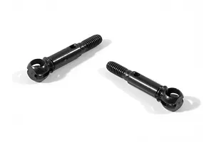Traxxas 2.2/3.0" Off Road Tyres on Satin Chrome/Red Rims - Glued Wheels 2Pcs