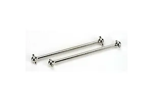 Traxxas 2.2/3.0" Off Road Tyres on Satin Chrome/Red Rims - Glued Wheels 2Pcs