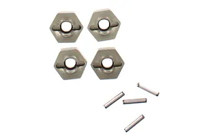 Axial 1.9 Black Rhino Primm Wheels, 12mm Hex, Black, 2pcs