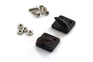GPM 1.0" Black Aluminium Beadlock Rims 4Pcs