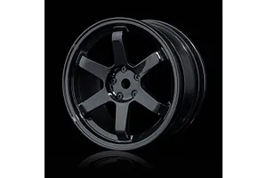 Axial 1.9 Black Rhino Primm Wheels, 12mm Hex, Black, 2pcs