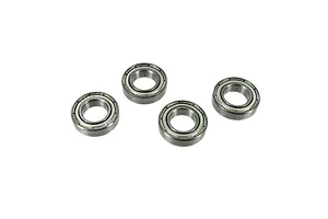 Traxxas 2.2/3.0" Off Road Tyres on Satin Chrome/Red Rims - Glued Wheels 2Pcs
