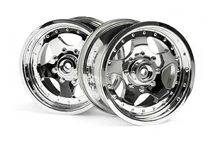 Axial 1.9 Black Rhino Primm Wheels, 12mm Hex, Black, 2pcs