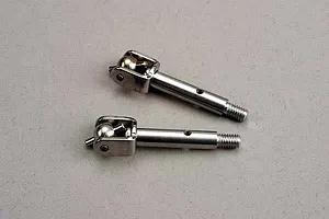 Traxxas 2.2/3.0" Off Road Tyres on Satin Chrome/Red Rims - Glued Wheels 2Pcs