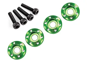 Traxxas 2.2/3.0" Off Road Tyres on Satin Chrome/Red Rims - Glued Wheels 2Pcs