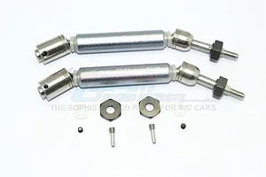 STAINLESS STEEL 304+ALUMINUM REAR CVD DRIVE SHAFT WITH STEEL WHEEL HEX -10PC SET SSLA1277RHA - GREY SILVER