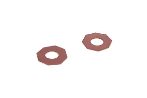 Traxxas 2.2/3.0" Off Road Tyres on Satin Chrome/Red Rims - Glued Wheels 2Pcs