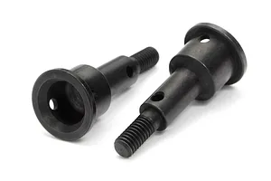 Traxxas 2.2/3.0" Off Road Tyres on Satin Chrome/Red Rims - Glued Wheels 2Pcs