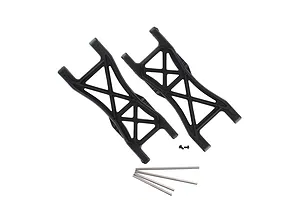Traxxas 2.2/3.0" Off Road Tyres on Satin Chrome/Red Rims - Glued Wheels 2Pcs