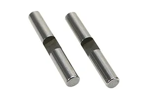 Traxxas 2.2/3.0" Off Road Tyres on Satin Chrome/Red Rims - Glued Wheels 2Pcs