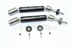 STAINLESS STEEL 304+ALUMINUM REAR CVD DRIVE SHAFT WITH STEEL WHEEL HEX -10PC SET SSLA1277RHA - BLACK