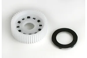 Traxxas 2.2/3.0" Off Road Tyres on Satin Chrome/Red Rims - Glued Wheels 2Pcs