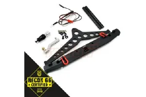 Alu Alloy Rear Bumper w/LED Light Spare Tire Mount For SCX10 II TRAXXAS TRX-4 G6 Certified