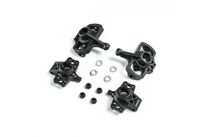 Camber links, front (TUBES charcoal gray-anodized, 7075-T6 aluminum, stronger than titanium) (2) (assembled with rod ends and hollow balls)/ aluminum wrench (1)