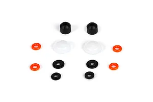 Traxxas 2.2/3.0" Off Road Tyres on Satin Chrome/Red Rims - Glued Wheels 2Pcs