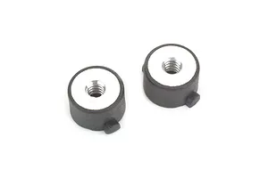 Traxxas 2.2/3.0" Off Road Tyres on Satin Chrome/Red Rims - Glued Wheels 2Pcs