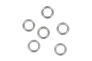 Traxxas 2.2/3.0" Off Road Tyres on Satin Chrome/Red Rims - Glued Wheels 2Pcs