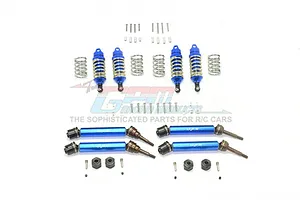 Traxxas 2.2/3.0" Off Road Tyres on Satin Chrome/Red Rims - Glued Wheels 2Pcs