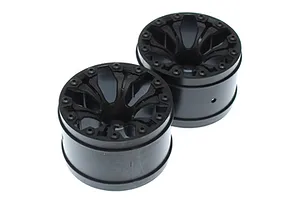 Axial 1.9 Black Rhino Primm Wheels, 12mm Hex, Black, 2pcs