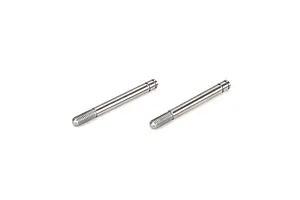 Traxxas 2.2/3.0" Off Road Tyres on Satin Chrome/Red Rims - Glued Wheels 2Pcs