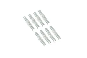 Traxxas 2.2/3.0" Off Road Tyres on Satin Chrome/Red Rims - Glued Wheels 2Pcs