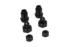 Traxxas 2.2/3.0" Off Road Tyres on Satin Chrome/Red Rims - Glued Wheels 2Pcs