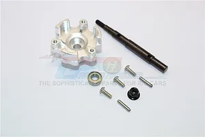 ALUMINUM TRASMISSION CUSH DRIVE HOUSING WITH DRIVE INPUT SHAFT-10PC SET TXM8035S - SILVER