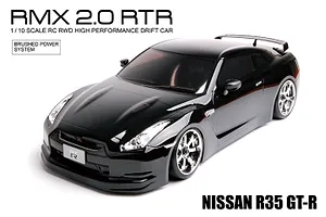 RMX 2.0 RTR Brushed Nissan R35 GT-R - Black w/ LSD X Gyro