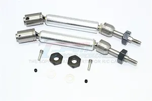 STAINLESS STEEL 304+ALUMINUM REAR CVD DRIVE SHAFT WITH STEEL WHEEL HEX -10PC SET SSLA1277RHA - SILVER