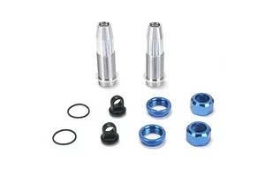 Traxxas 2.2/3.0" Off Road Tyres on Satin Chrome/Red Rims - Glued Wheels 2Pcs