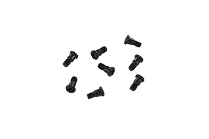Traxxas 2.2/3.0" Off Road Tyres on Satin Chrome/Red Rims - Glued Wheels 2Pcs