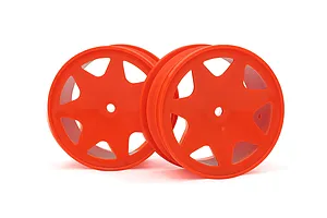 Traxxas 2.2/3.0" Off Road Tyres on Satin Chrome/Red Rims - Glued Wheels 2Pcs