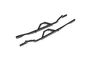 Traxxas 2.2/3.0" Off Road Tyres on Satin Chrome/Red Rims - Glued Wheels 2Pcs