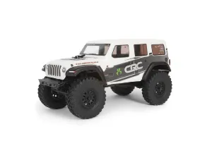 1/24 SCX24 2019 Jeep Wrangler JLU CRC 4WD Rock Crawler Brushed RTR, White