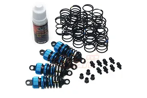 Shock-Gear 50mm Damper Set for 1/10 RC Touring M-Chassis Car Blue