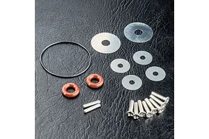 Traxxas 2.2/3.0" Off Road Tyres on Satin Chrome/Red Rims - Glued Wheels 2Pcs