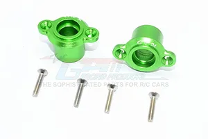 ALUMINUM REAR AXLE ADAPTERS-6PC SET SB022 - GREEN