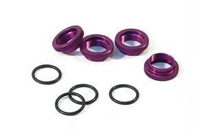 Traxxas 2.2/3.0" Off Road Tyres on Satin Chrome/Red Rims - Glued Wheels 2Pcs