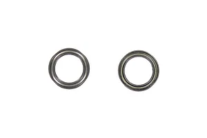 Traxxas 2.2/3.0" Off Road Tyres on Satin Chrome/Red Rims - Glued Wheels 2Pcs