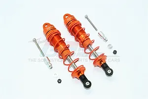 ALUMINUM FRONT ADJUSTABLE DAMPERS 110MM-10PC SET MAK110F - ORANGE