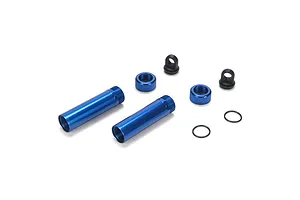 Traxxas 2.2/3.0" Off Road Tyres on Satin Chrome/Red Rims - Glued Wheels 2Pcs
